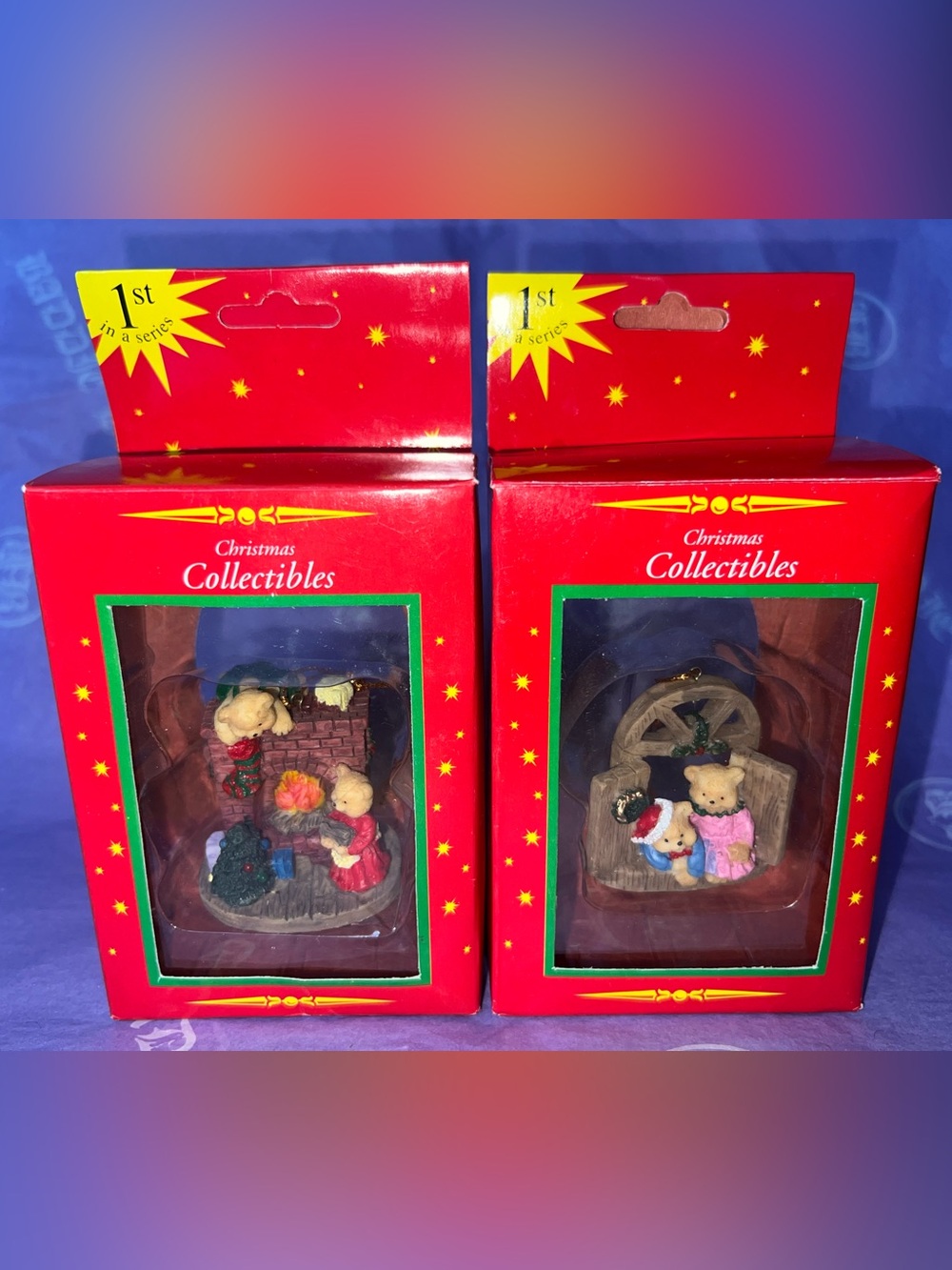 Christmas Collectibles Bear Ornaments - "1st in a series"